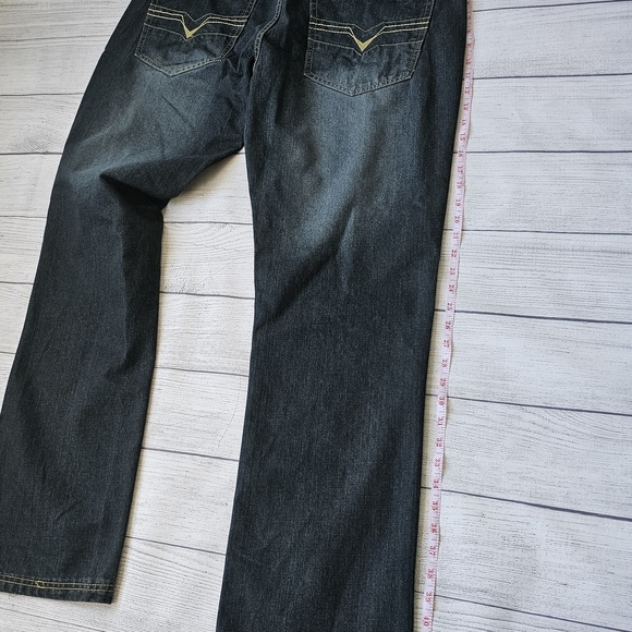 Men's Dark Indigo Denim Jeans 40x34 Tall Length - Picture 12 of 16